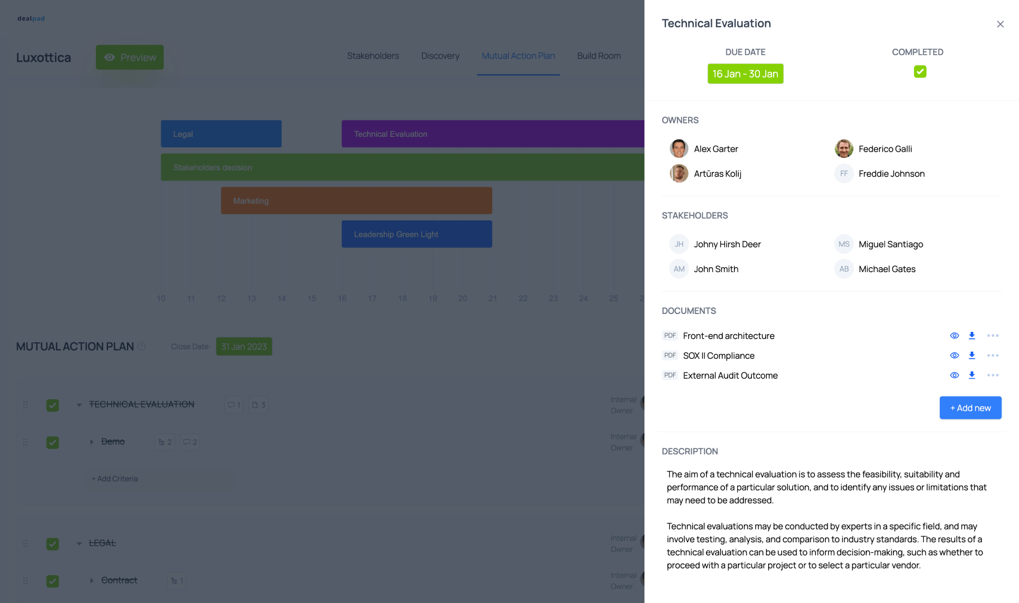 Dealpad Mutual Action Plan